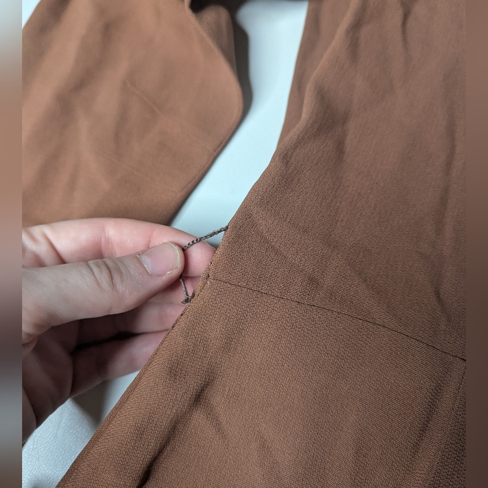 Vintage 1940s Wiley Samuelson original Dress Brown - Picture 10 of 12
